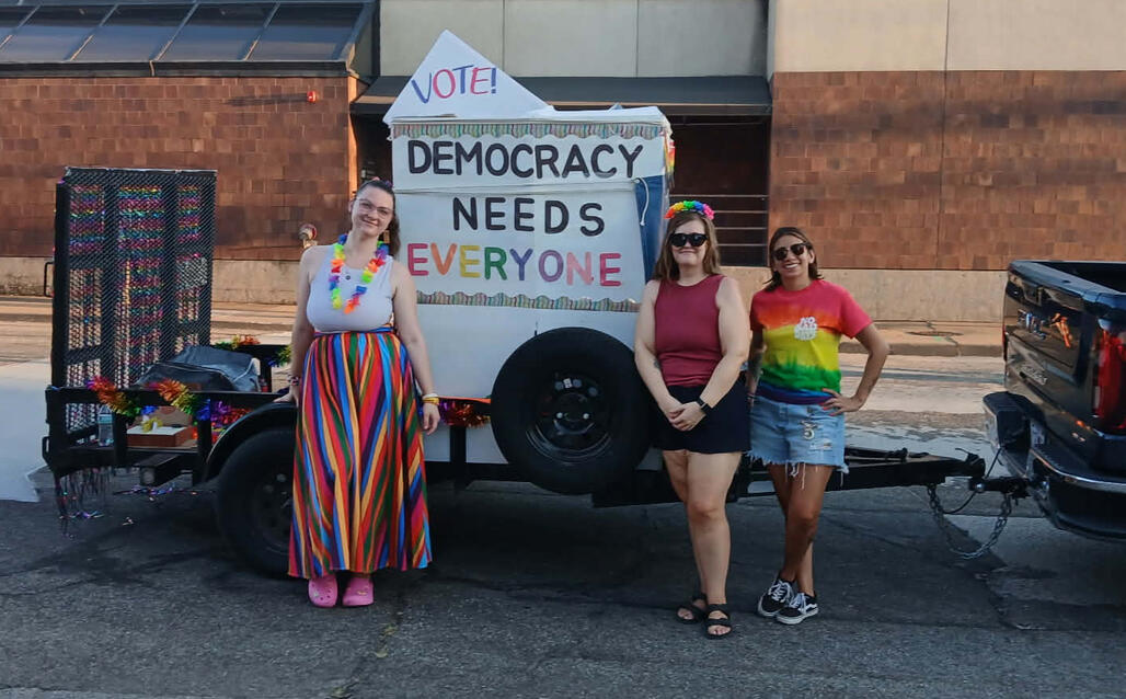 IJ walks in the JOMO Pride Parade 2026